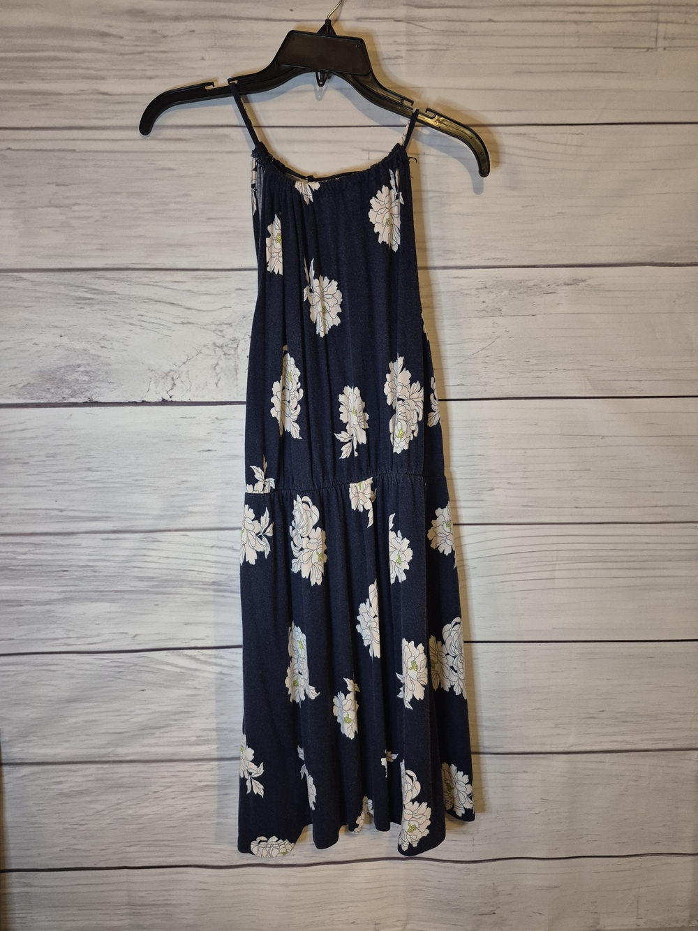 Old Navy Navy Floral Spaghetti-Strap Mini Dress